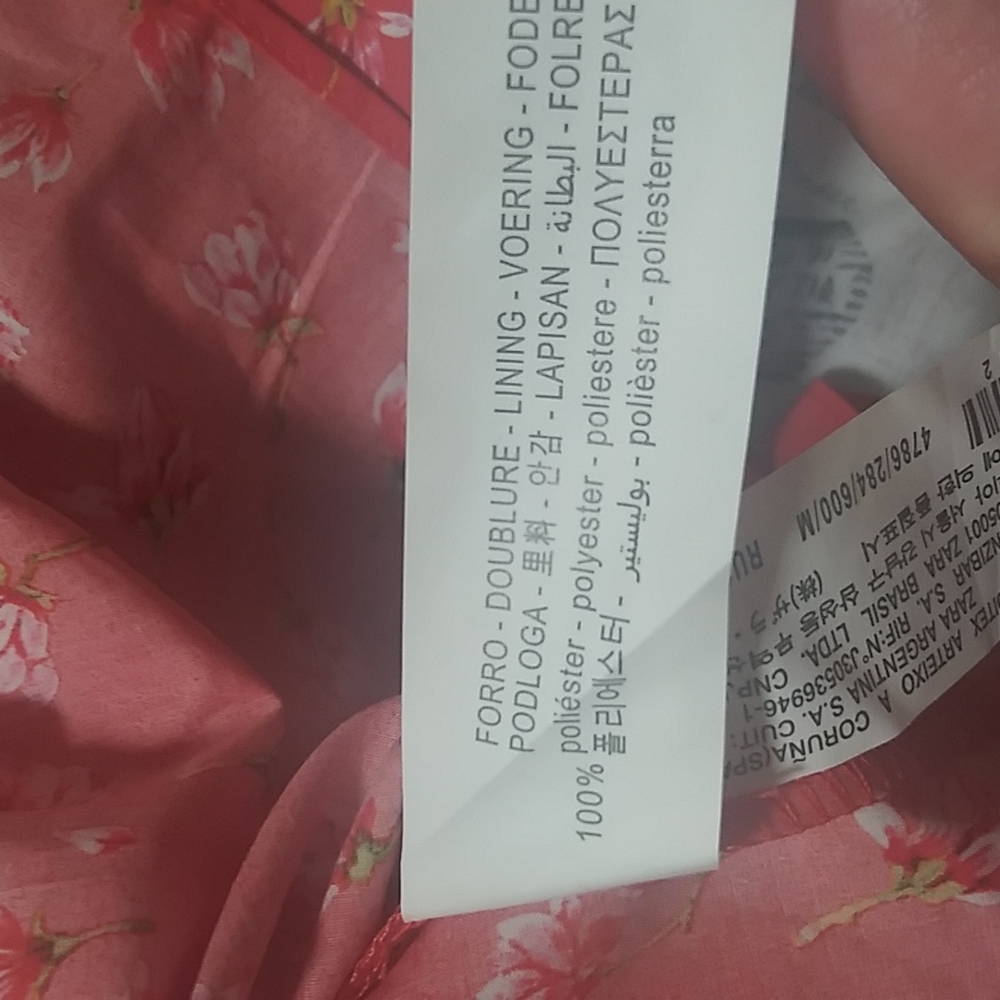 ZARA FLORAL ORANGE PRINT TOP - Picture 11 of 12